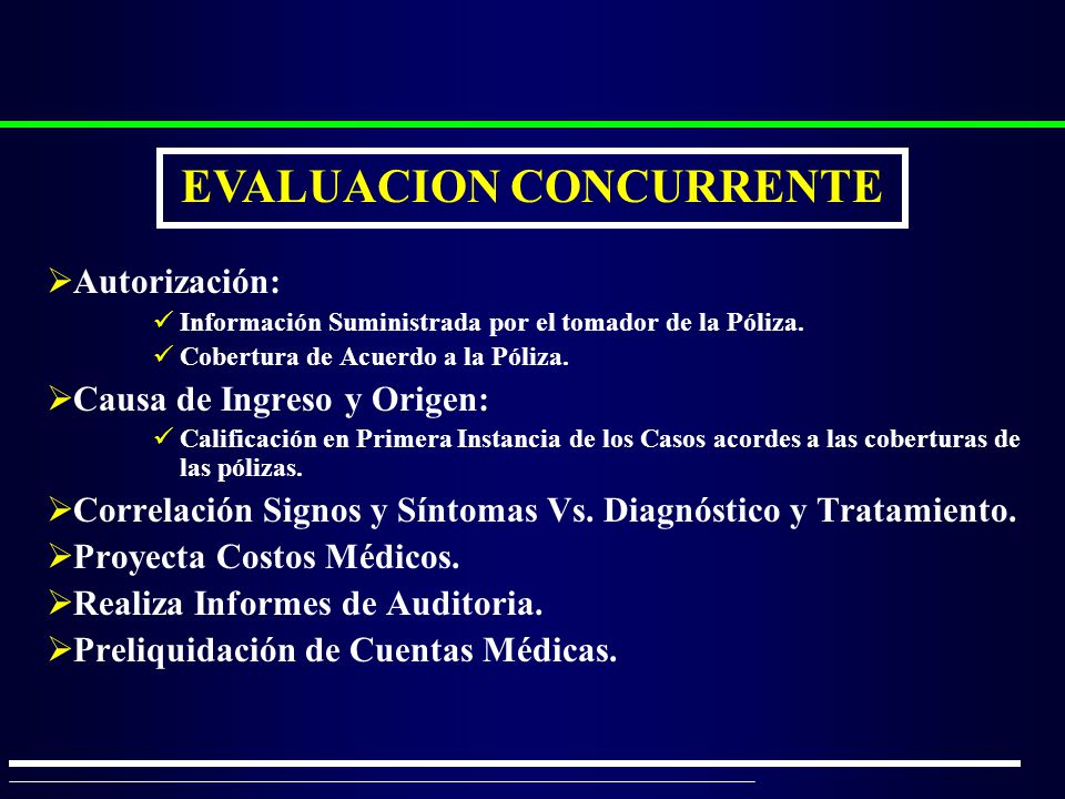 EVALUACION CONCURRENTE