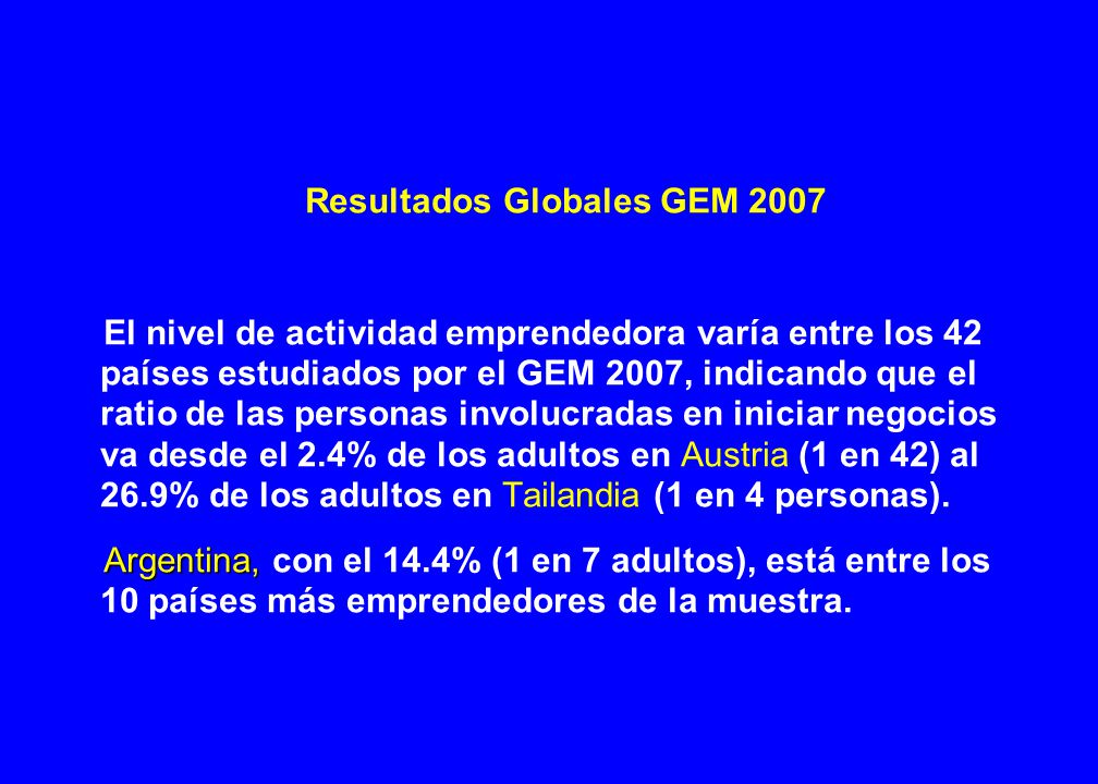 12/04/2017 Actividad Emprendedora de Fase Temprana para Diferentes Grupos de Edad, 2007