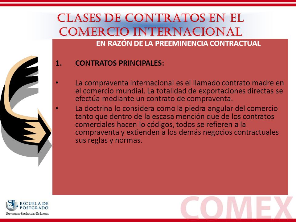 CLASES DE CONTRATOS EN EL COMERCIO INTERNACIONAL