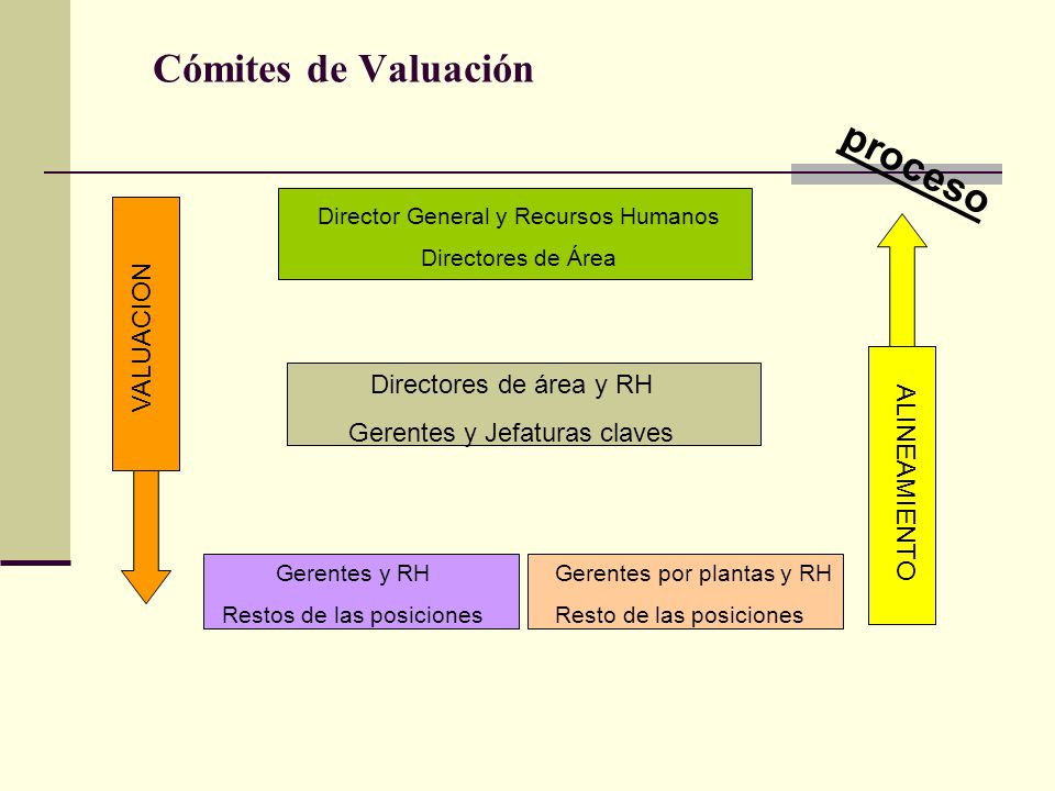 Cómites de Valuación proceso VALUACION Directores de área y RH