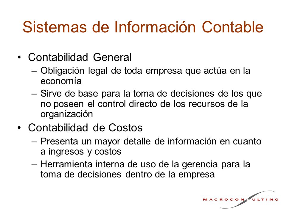Sistemas de Información Contable