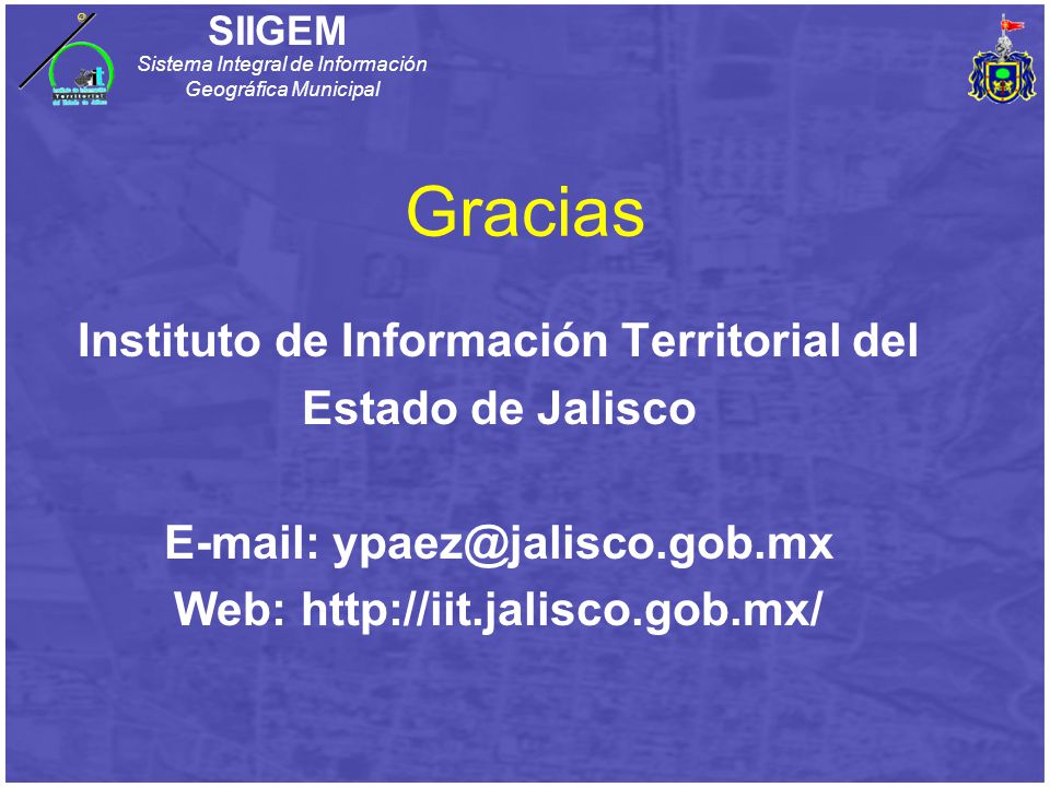 Gracias Instituto de Información Territorial del Estado de Jalisco