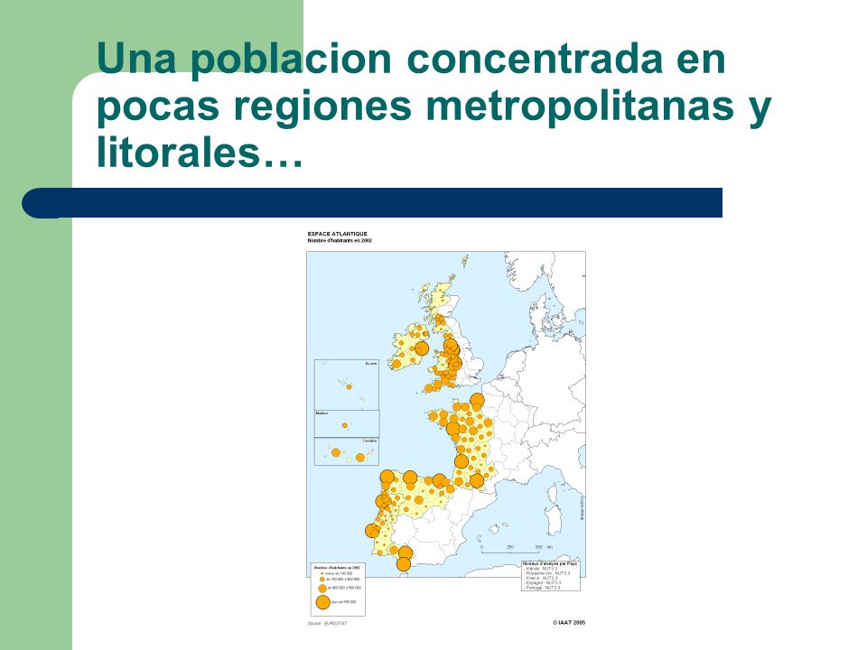 Una poblacion concentrada en pocas regiones metropolitanas y litorales…