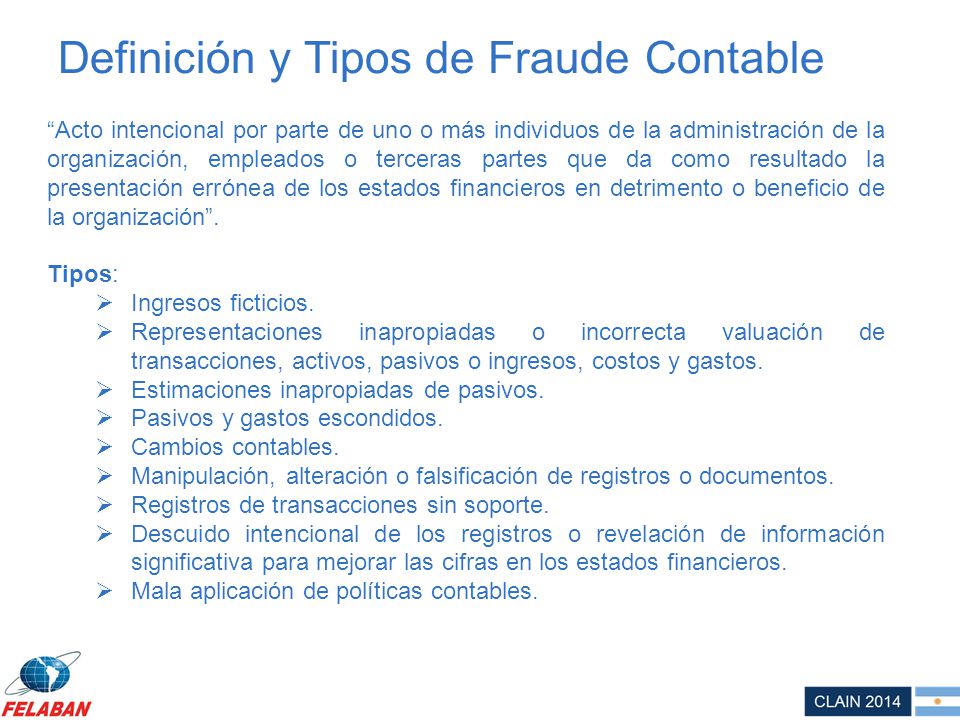 Definición y Tipos de Fraude Contable