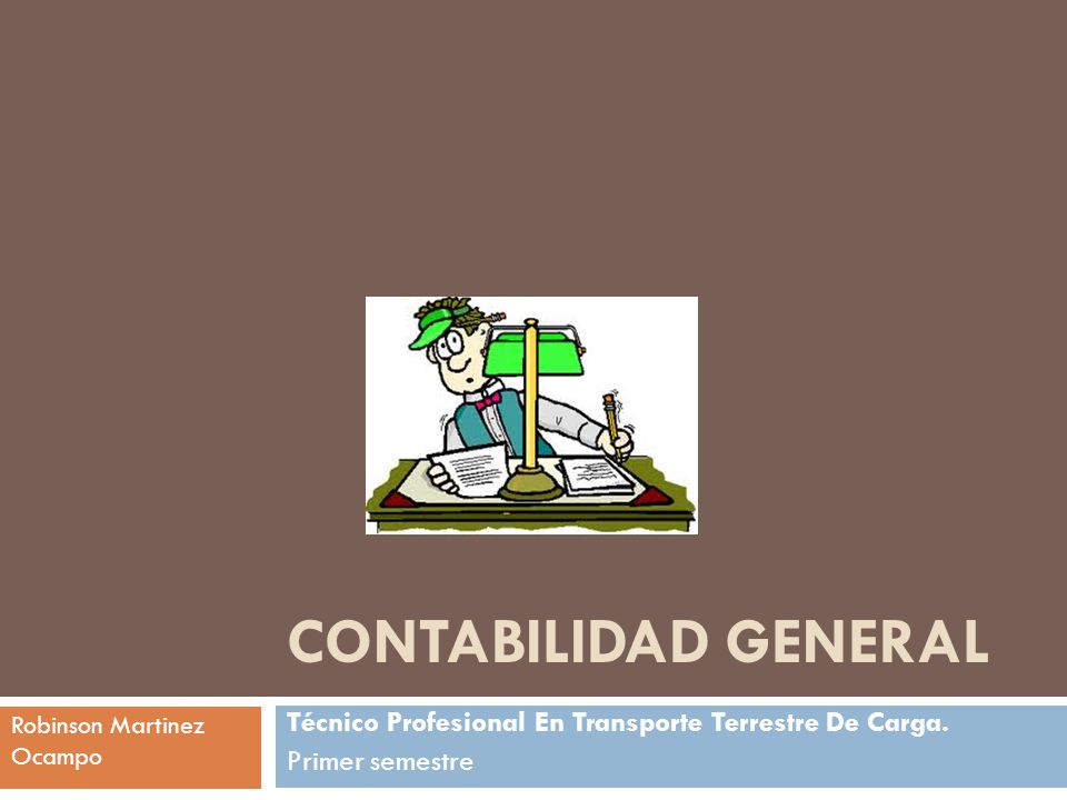 Técnico Profesional En Transporte Terrestre De Carga. Primer semestre