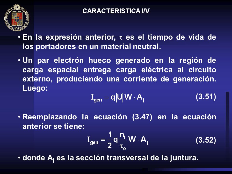 Reemplazando la ecuación (3.47) en la ecuación anterior se tiene: