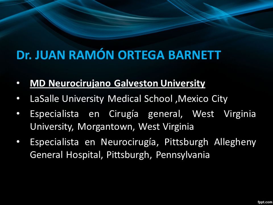 Dr. JUAN RAMÓN ORTEGA BARNETT