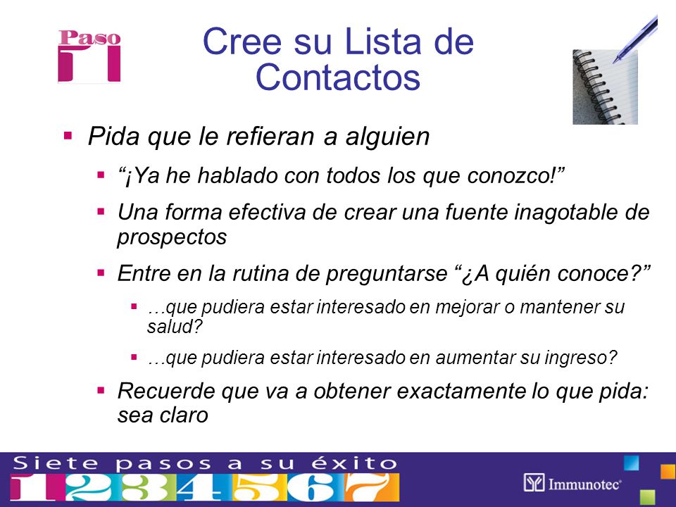 Cree su Lista de Contactos