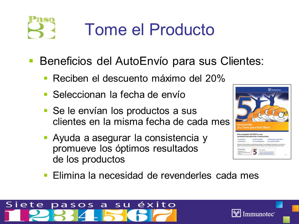 Tome el Producto Beneficios del AutoEnvío para sus Clientes: