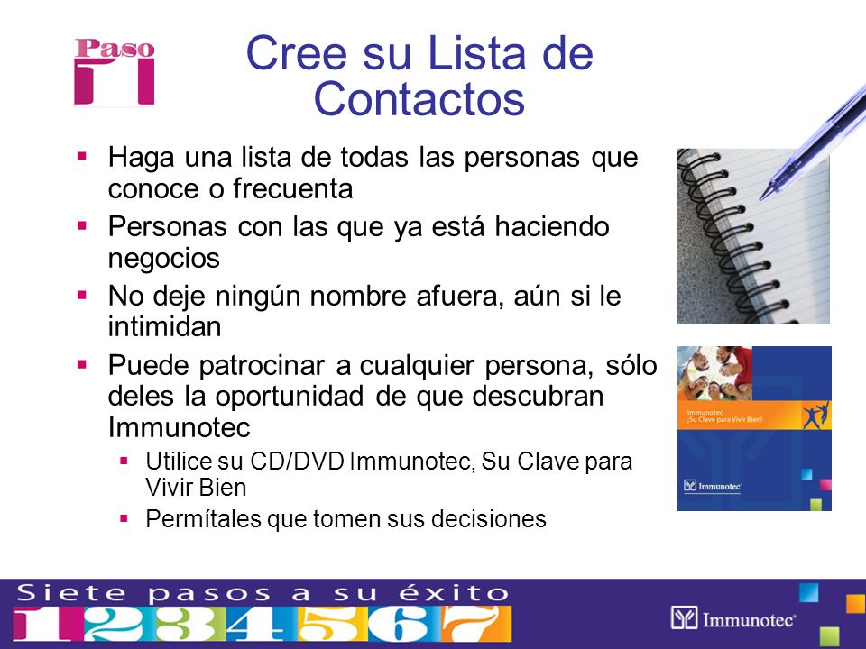 Cree su Lista de Contactos
