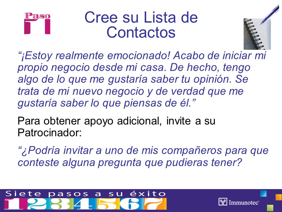 Cree su Lista de Contactos