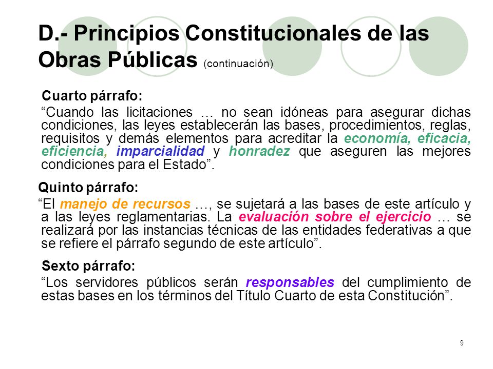 E.- Ley de Obras Públicas y Servicios Relacionados con las Mismas