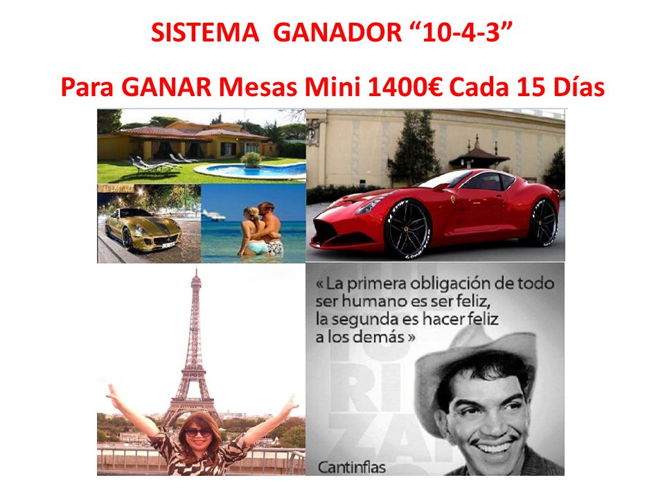 SISTEMA GANADOR Para GANAR Mesas Mini 1400€ Cada 15 Días