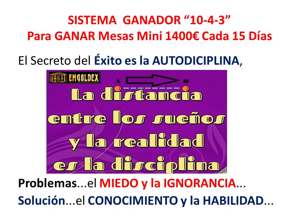 SISTEMA GANADOR Para GANAR Mesas Mini 1400€ Cada 15 Días