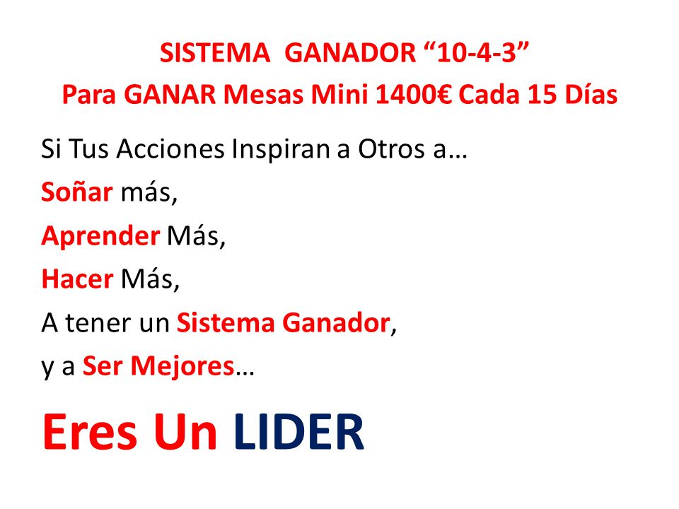 SISTEMA GANADOR Para GANAR Mesas Mini 1400€ Cada 15 Días