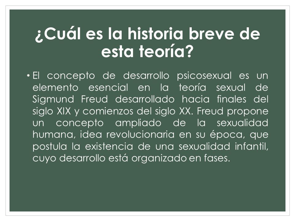 ¿Cuál es la historia breve de esta teoría