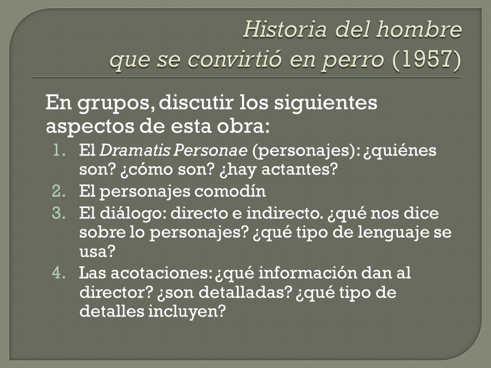 Historia del hombre que se convirtió en perro (1957)