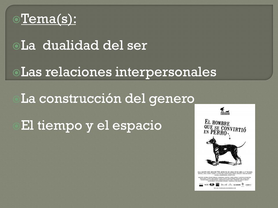 Historia del hombre que se convirtió en perro - ppt descargar