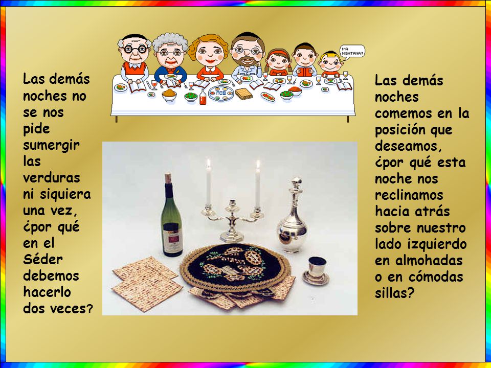 Las demás noches no se nos pide sumergir las verduras ni siquiera una vez, ¿por qué en el Séder debemos hacerlo dos veces