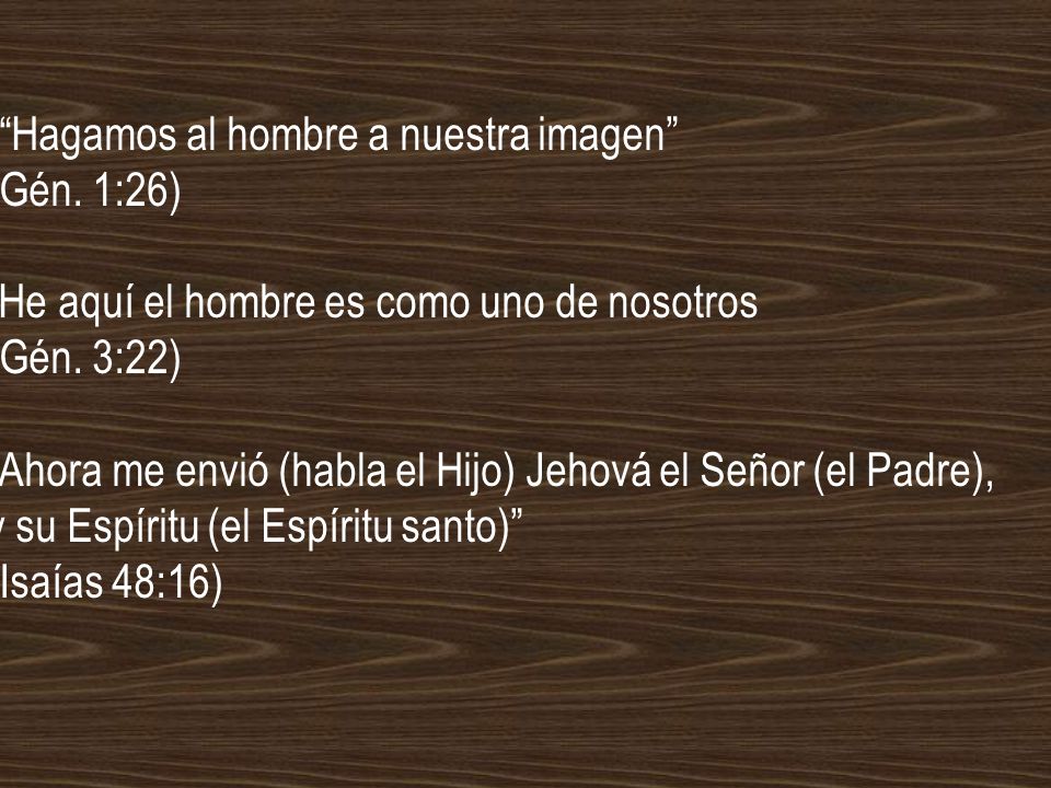 Hagamos al hombre a nuestra imagen