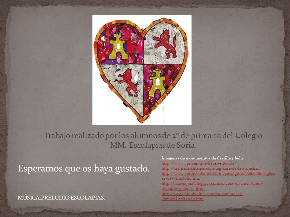 Trabajo realizado por los alumnos de 2º de primaria del Colegio