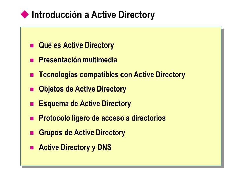 Introducción a Active Directory