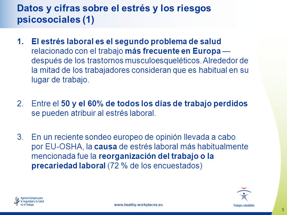 Datos y cifras sobre el estrés y los riesgos psicosociales (1)