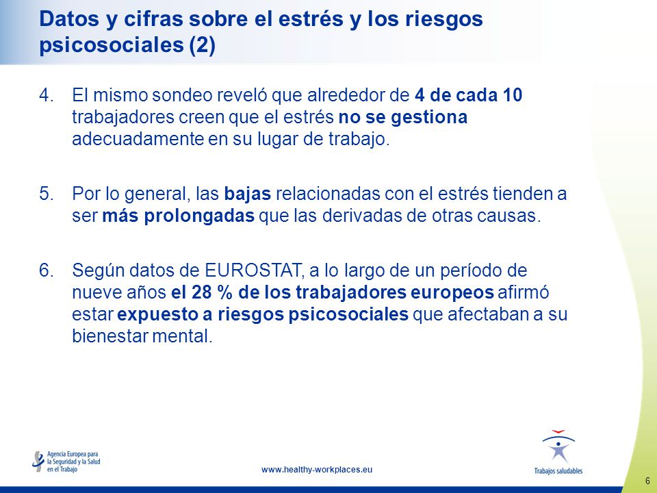 Datos y cifras sobre el estrés y los riesgos psicosociales (2)