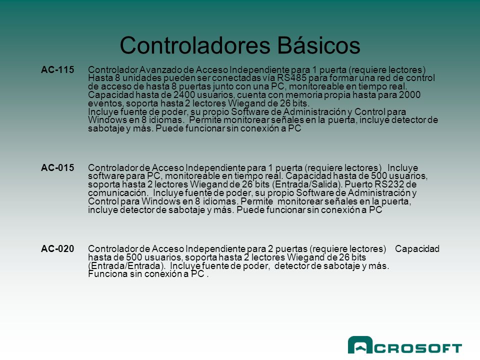 Controladores Básicos