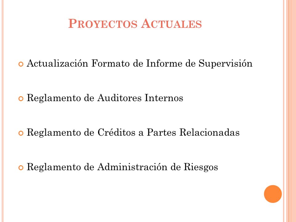 Proyectos Actuales Actualización Formato de Informe de Supervisión