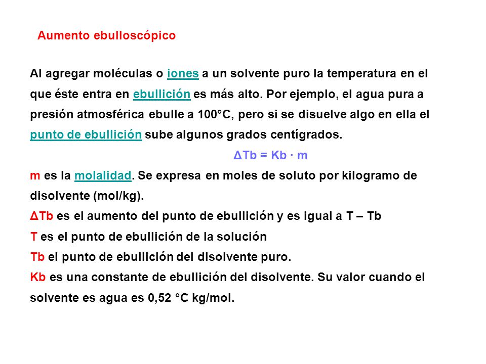 Aumento ebulloscópico