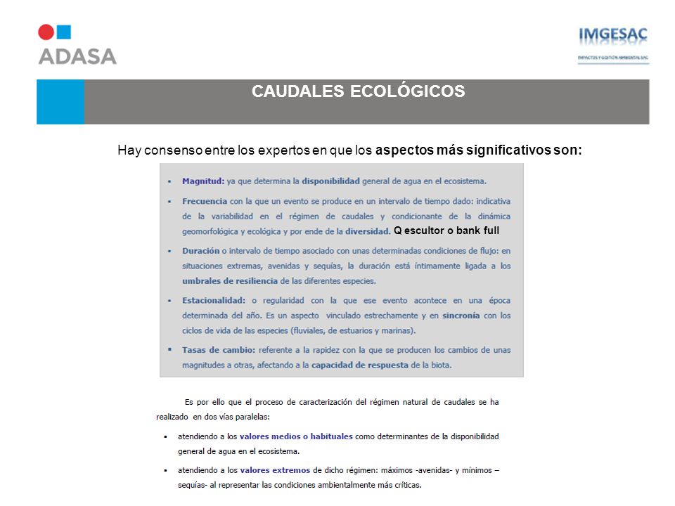 GESTIÓN AMBIENTAL DE EMBALSES Y RESTAURACIÓN DE RÍOS
