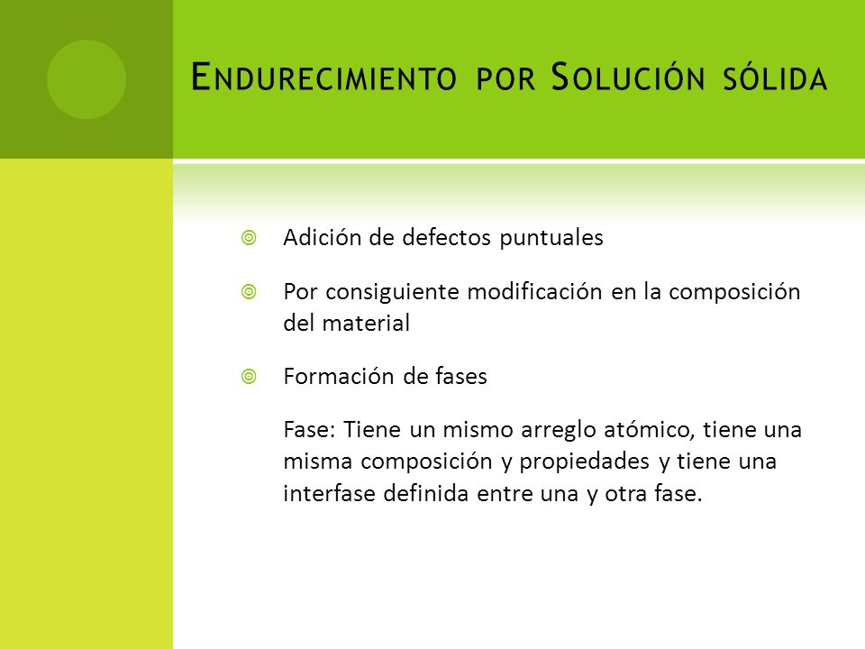 Endurecimiento por Solución sólida