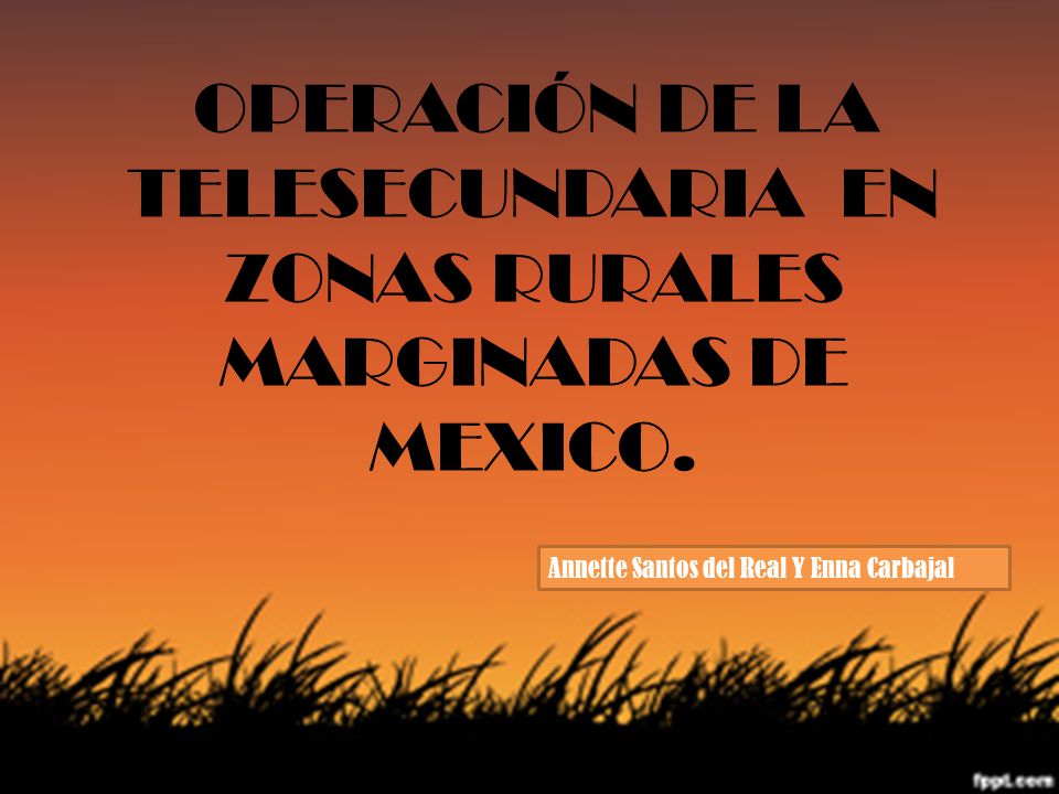 OPERACIÓN DE LA TELESECUNDARIA EN ZONAS RURALES MARGINADAS DE MEXICO.