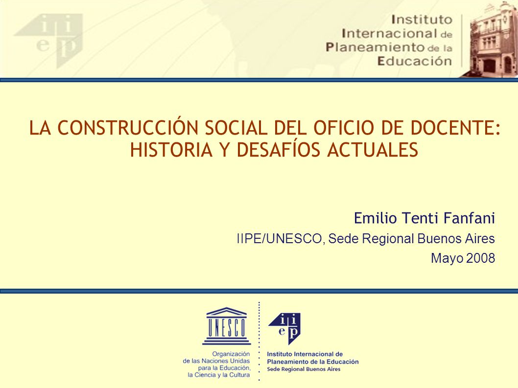 La construcción social del oficio de docente: historia y desafíos actuales