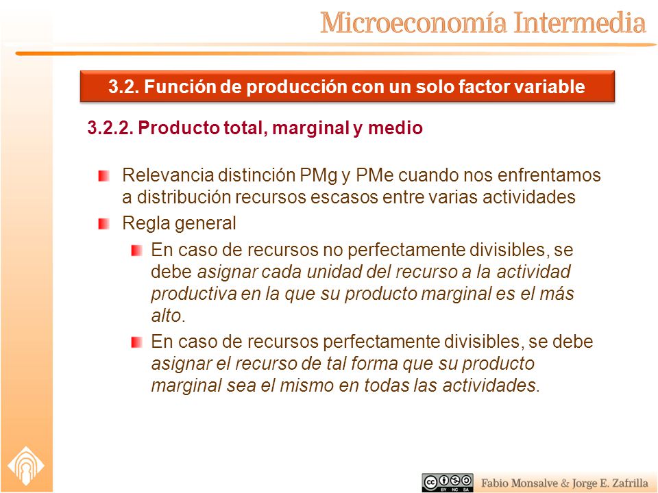 3.2. Función de producción con un solo factor variable