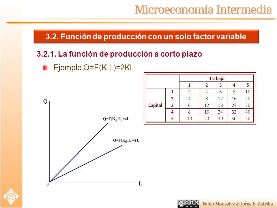 3.2. Función de producción con un solo factor variable