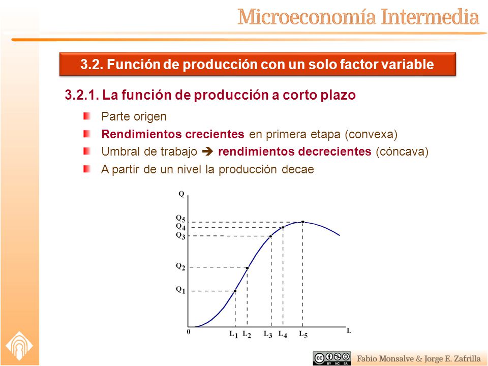 3.2. Función de producción con un solo factor variable