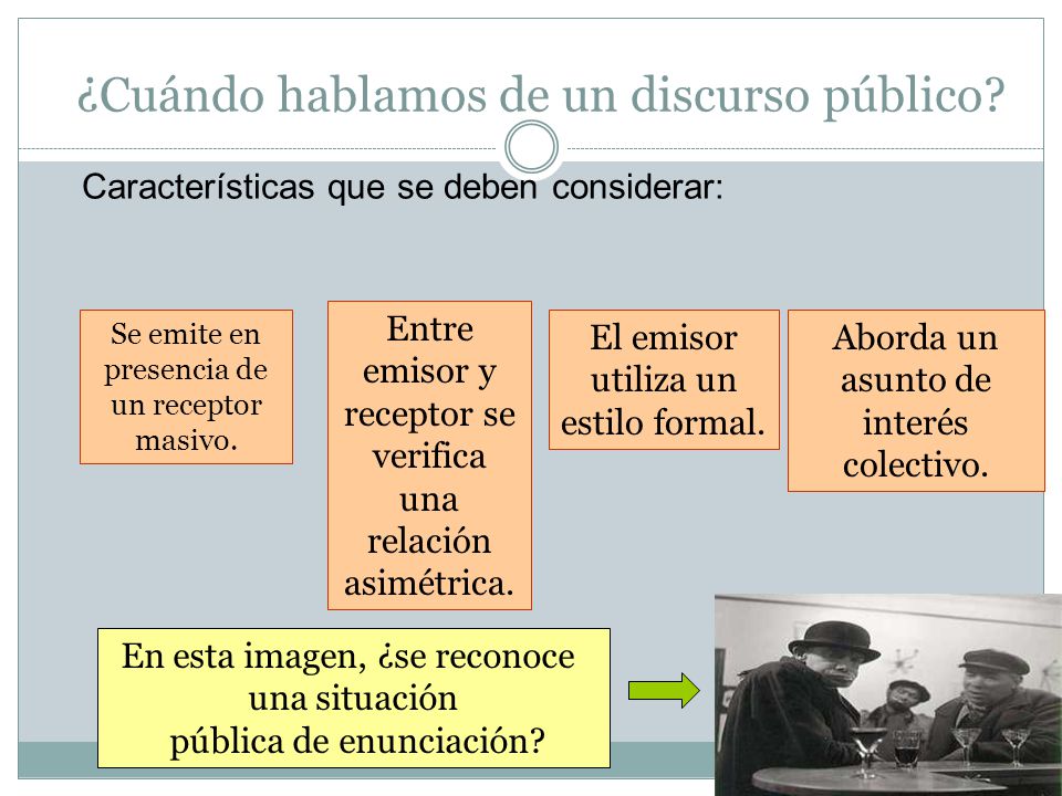 ¿Cuándo hablamos de un discurso público