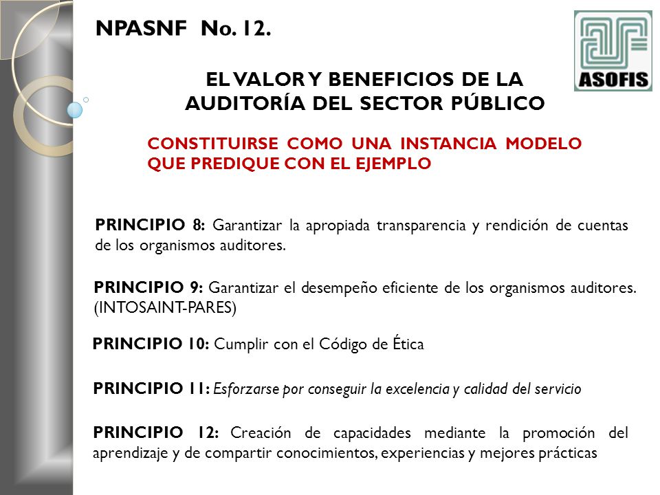 EL VALOR Y BENEFICIOS DE LA AUDITORÍA DEL SECTOR PÚBLICO
