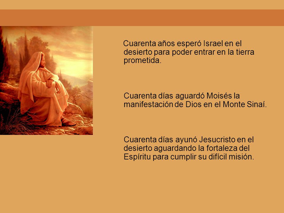 Cuarenta años esperó Israel en el desierto para poder entrar en la tierra prometida.