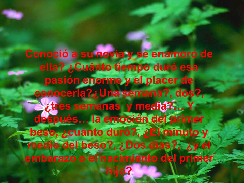Conoció a su novia y se enamoró de ella