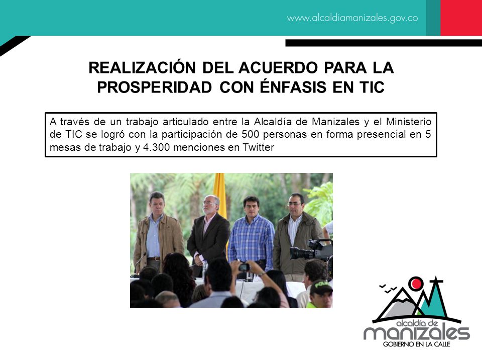 REALIZACIÓN DEL ACUERDO PARA LA PROSPERIDAD CON ÉNFASIS EN TIC
