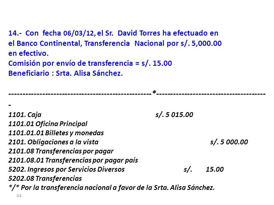 14.- Con fecha 06/03/12, el Sr. David Torres ha efectuado en