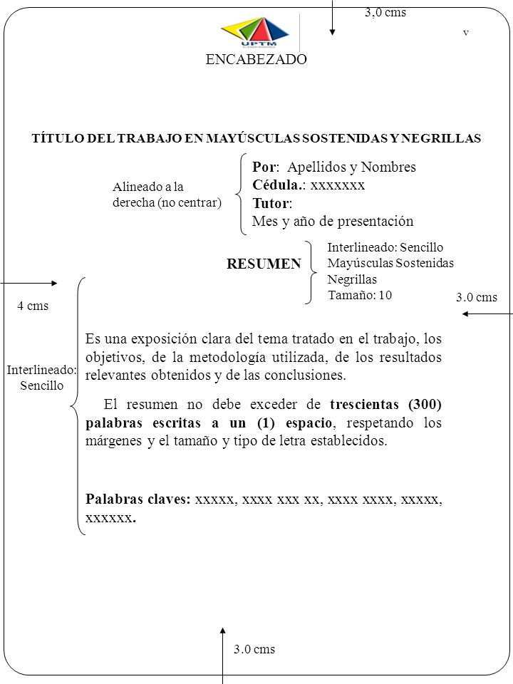 TÍTULO DEL TRABAJO EN MAYÚSCULAS SOSTENIDAS Y NEGRILLAS