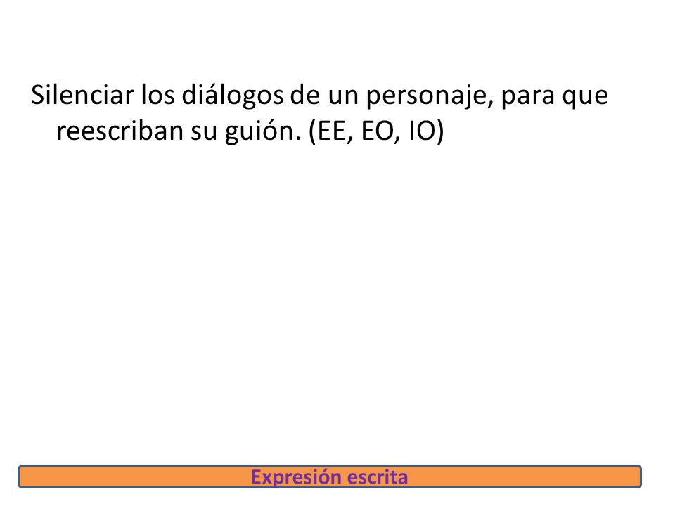 Silenciar los diálogos de un personaje, para que reescriban su guión