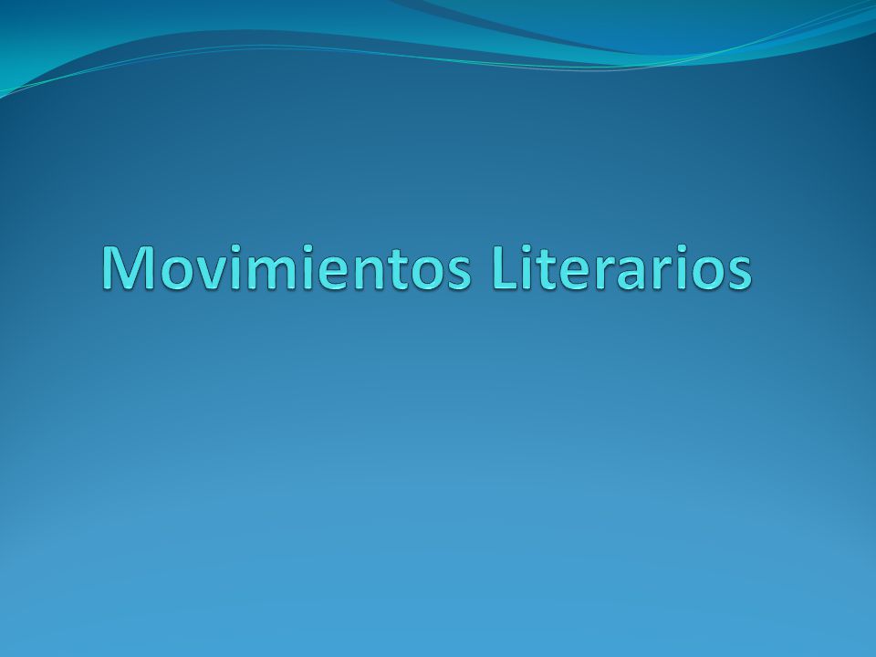 Movimientos Literarios