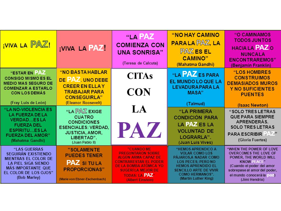 CON LA PAZ CITAs GRAN MURAL ¡VIVA LA PAZ!