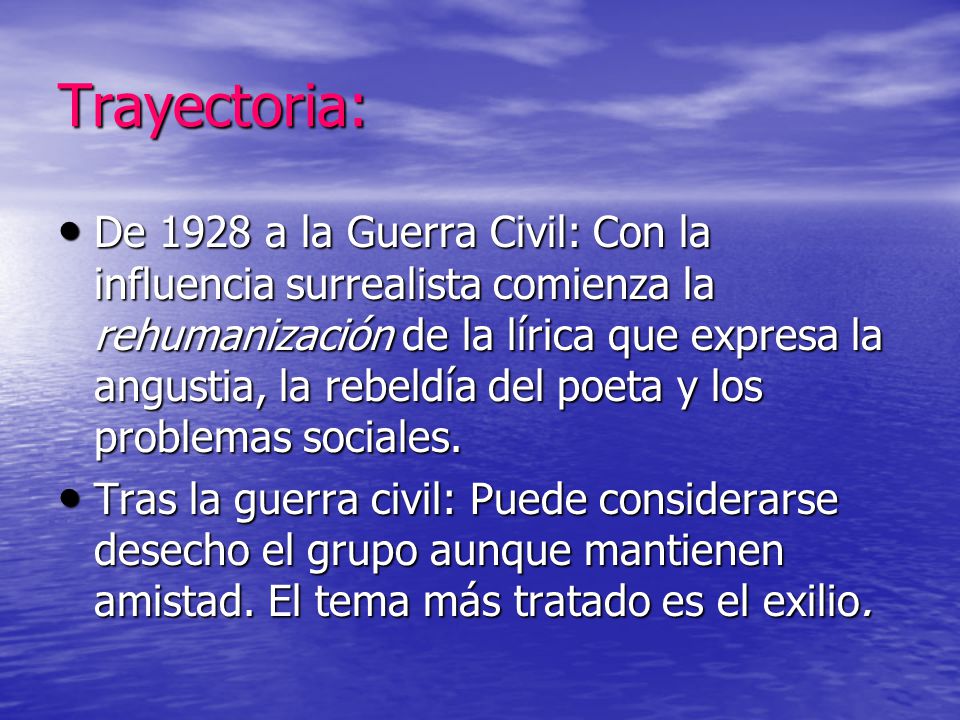 Trayectoria: