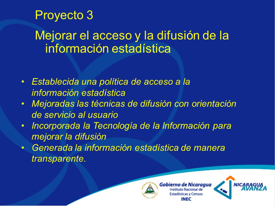 Mejorar el acceso y la difusión de la información estadística